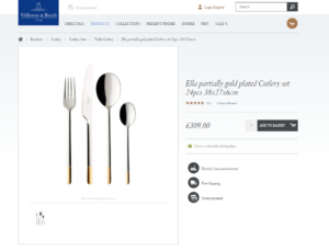 villeroy boch Magento product page